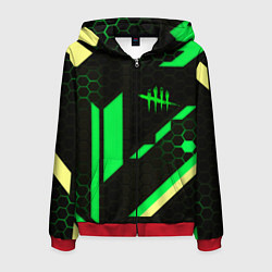 Мужская толстовка на молнии Dead by daylight geometry pattern