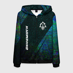 Мужская толстовка на молнии Behemoth glitch blue