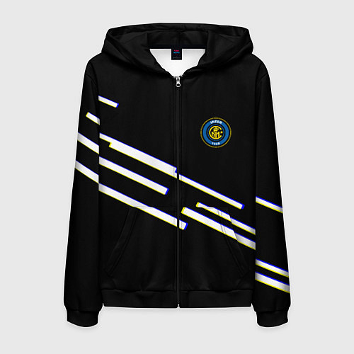Мужская толстовка на молнии Inter line fc / 3D-Черный – фото 1