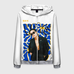 Толстовка 3D на молнии мужская Хося BTS, цвет: 3D-меланж