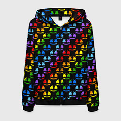 Мужская толстовка на молнии Marshmello dj colors