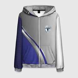 Мужская толстовка на молнии Tesla abstraction auto