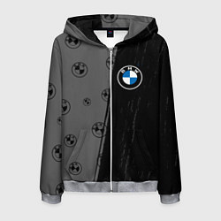 Мужская толстовка на молнии Bmw performance Темный