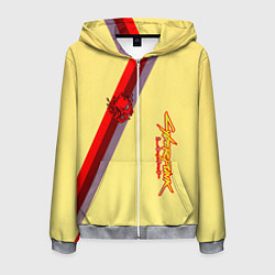 Мужская толстовка на молнии Samurai geometry steel