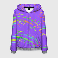 Мужская толстовка на молнии Яркие штрихи