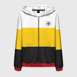 Толстовка 3D на молнии мужская Когда была свободна Русь - НИКА, цвет: 3D-красный