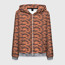 Толстовка 3D на молнии мужская Лофт, цвет: 3D-меланж