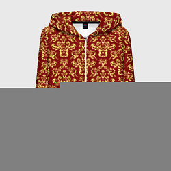 Толстовка 3D на молнии мужская Викторианский колорит, цвет: 3D-белый