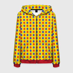 Мужская толстовка на молнии Яркие шары