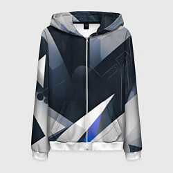 Мужская толстовка на молнии Абстракция город следующего века