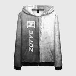Мужская толстовка на молнии Zotye - grey gradient по-вертикали