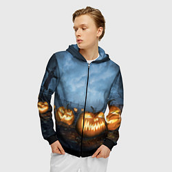 Толстовка 3D на молнии мужская Костюмы для halloween, цвет: 3D-черный — фото 2