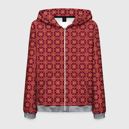 Мужская толстовка на молнии Китайский флёр / 3D-Меланж – фото 1