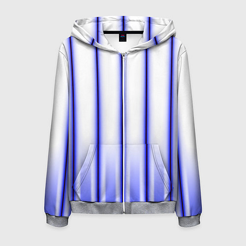 Мужская толстовка на молнии Striped suit / 3D-Меланж – фото 1
