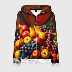 Мужская толстовка на молнии Фруктовый натюрморт