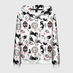 Мужская толстовка на молнии Русские сказки