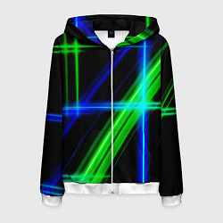 Мужская толстовка на молнии Color blue black green