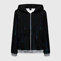 Мужская толстовка на молнии Color black blue