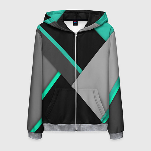 Мужская толстовка на молнии Multicoloured / 3D-Меланж – фото 1