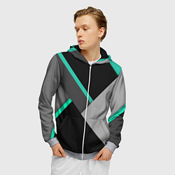 Толстовка 3D на молнии мужская Multicoloured, цвет: 3D-меланж — фото 2