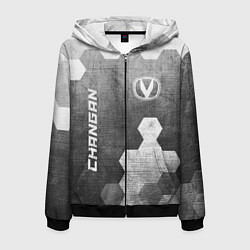 Мужская толстовка на молнии Changan - grey gradient вертикально