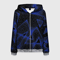 Мужская толстовка на молнии Triangles with dots