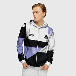Толстовка 3D на молнии мужская Дарт Вейдер Звездные войны, цвет: 3D-белый — фото 2