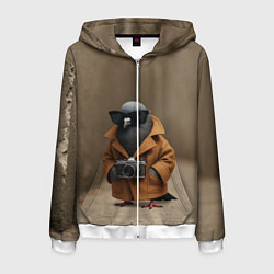 Мужская толстовка на молнии Шпиониро Голубиро мем