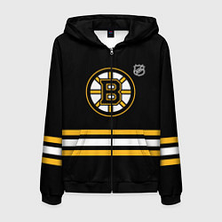 Мужская толстовка на молнии Бостон Брюинз хоккей