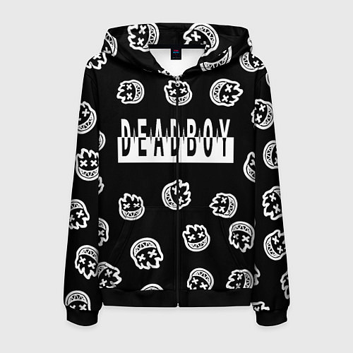 Мужская толстовка на молнии Deadboy - Bones / 3D-Черный – фото 1