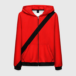 Мужская толстовка на молнии Ремень безопасности, красный