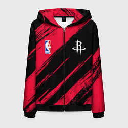 Мужская толстовка на молнии Хьюстон Рокетс - цвета команды