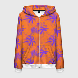 Мужская толстовка на молнии Palm orange