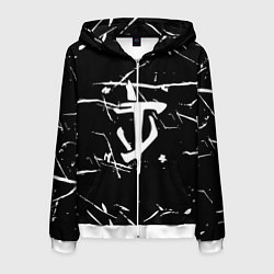 Мужская толстовка на молнии Doom logo штрихи