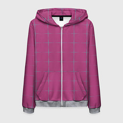 Мужская толстовка на молнии Color pink stripes