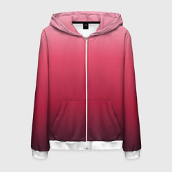 Мужская толстовка на молнии Градиент гранатовый