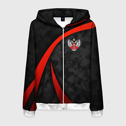 Толстовка 3D на молнии мужская Федерация бокса - камуфляж, цвет: 3D-белый