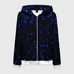 Толстовка 3D на молнии мужская Color blue khaki, цвет: 3D-белый