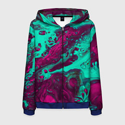 Мужская толстовка на молнии Абстракция мрамор