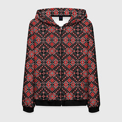 Мужская толстовка на молнии Славянский стиль - орнамент