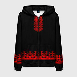 Мужская толстовка на молнии Славянская вышиванка рубаха