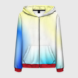 Мужская толстовка на молнии Color yellow blue white