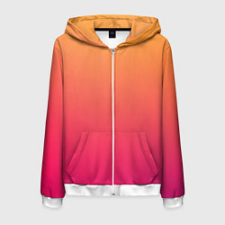 Мужская толстовка на молнии Color orange pink