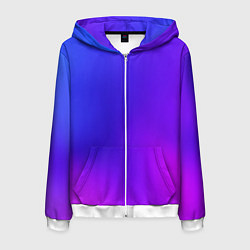 Мужская толстовка на молнии Color multicolored gradient