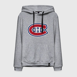 Толстовка-худи хлопковая мужская Montreal Canadiens, цвет: меланж