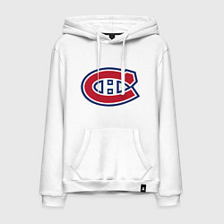 Толстовка-худи хлопковая мужская Montreal Canadiens, цвет: белый