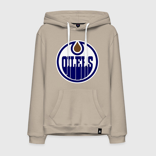 Мужская толстовка-худи Edmonton Oilers / Миндальный – фото 1