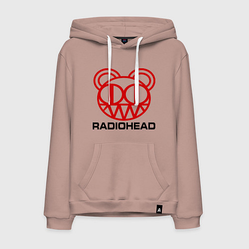 Мужская толстовка-худи Radiohead / Пыльно-розовый – фото 1