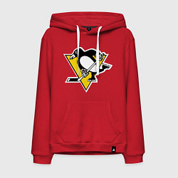 Толстовка-худи хлопковая мужская Pittsburgh Penguins: Malkin 71, цвет: красный