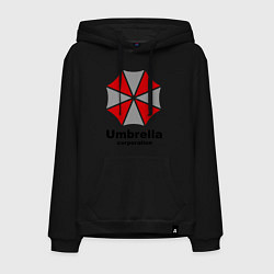 Толстовка-худи хлопковая мужская Umbrella corporation, цвет: черный
